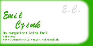emil czink business card